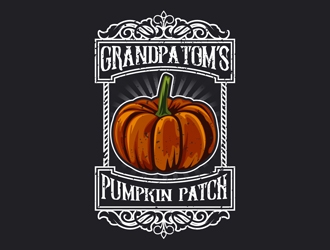 Grandpa Toms Pumpkin Patch logo design by DreamLogoDesign