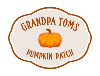 Grandpa Toms Pumpkin Patch logo design by cikiyunn