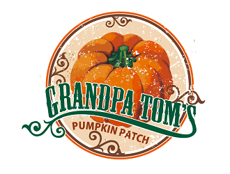 Grandpa Toms Pumpkin Patch logo design by coco