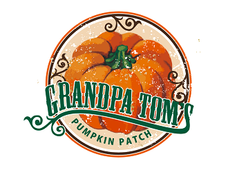 Grandpa Toms Pumpkin Patch logo design by coco