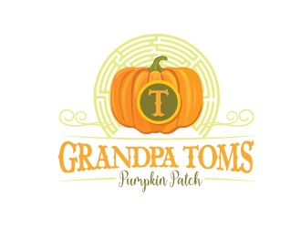 Grandpa Toms Pumpkin Patch logo design by Suvendu