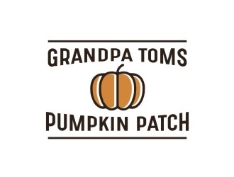 Grandpa Toms Pumpkin Patch logo design by graphicart