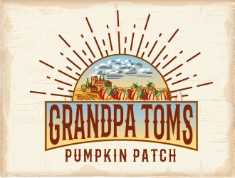 Grandpa Toms Pumpkin Patch logo design by AYATA