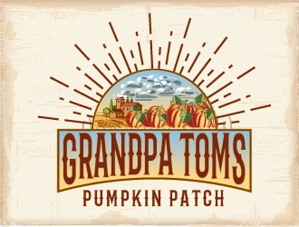 Grandpa Toms Pumpkin Patch logo design by AYATA