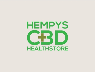 Hempys CBD Healthstore logo design by artbitin
