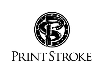Print Stroke logo design by bezalel