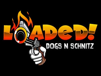 Loaded! Dogs n Schnitz logo design by uttam