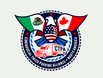 Commercial Truck Parking Alliance Of North America logo design by SOLARFLARE