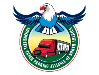 Commercial Truck Parking Alliance Of North America logo design by Suvendu