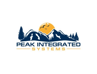 Peak Integrated Systems logo design by uttam