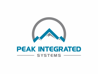 Peak Integrated Systems logo design by huma