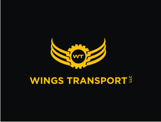 wings transport llc logo design by mbamboex