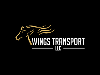 wings transport llc logo design by BlessedArt
