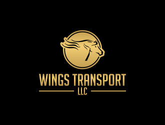 wings transport llc logo design by BlessedArt