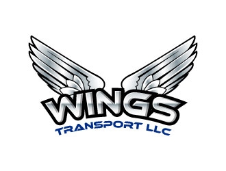 wings transport llc logo design by uttam