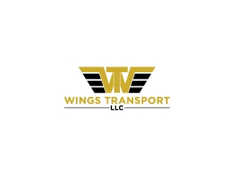 wings transport llc logo design by dhika