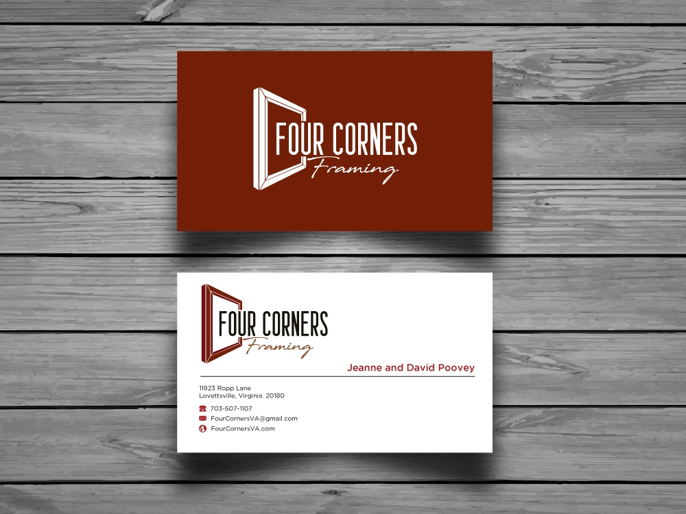 Four Corners Framing logo design by labo