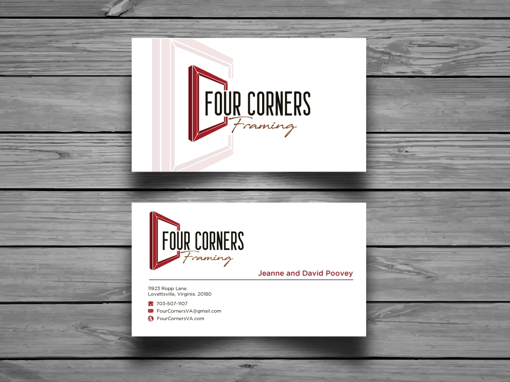 Four Corners Framing logo design by labo