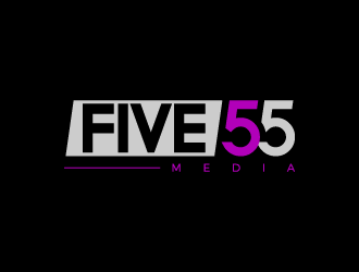 Five55 Media logo design by denfransko