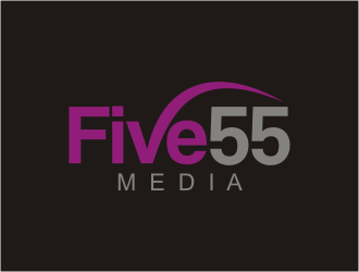 Five55 Media logo design by bunda_shaquilla