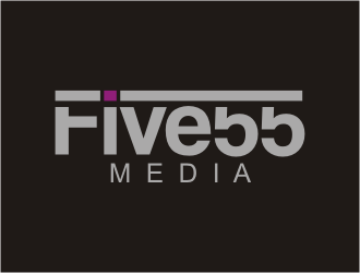 Five55 Media logo design by bunda_shaquilla