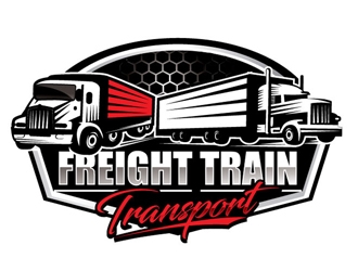 Freight Train Transport  logo design by logoguy