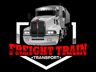 Freight Train Transport  logo design by xteel