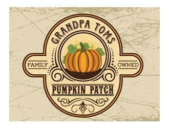Grandpa Toms Pumpkin Patch logo design by logoguy