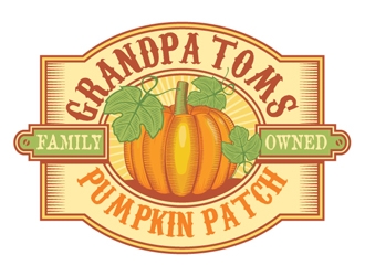Grandpa Toms Pumpkin Patch logo design by logoguy