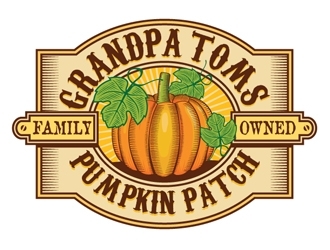 Grandpa Toms Pumpkin Patch logo design by logoguy