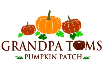 Grandpa Toms Pumpkin Patch logo design by ElonStark