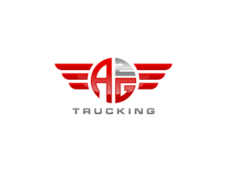 AG2 (Squared) Trucking  logo design by ammad