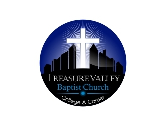 Treasure Valley Baptist Church (T.V.B.C.)   College & Career  logo design by MRANTASI