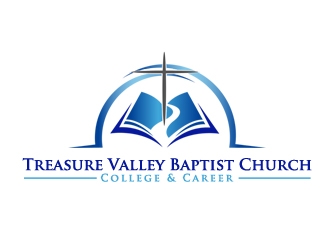Treasure Valley Baptist Church (T.V.B.C.)   College & Career  logo design by nikkl