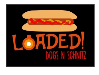 Loaded! Dogs n Schnitz logo design by ElonStark