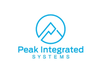 Peak Integrated Systems logo design by nehel