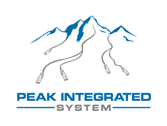 Peak Integrated Systems logo design by aldesign