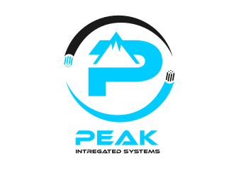 Peak Integrated Systems logo design by Rossee