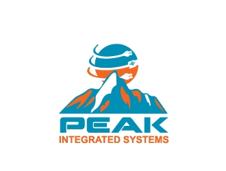 Peak Integrated Systems logo design by samuraiXcreations