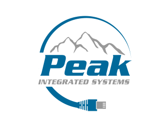 Peak Integrated Systems logo design by done
