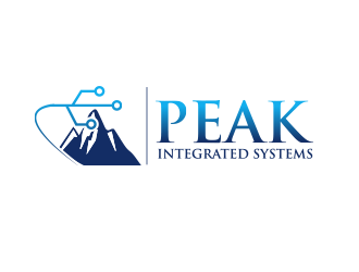 Peak Integrated Systems logo design by BeDesign