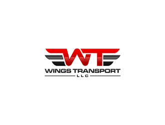wings transport llc logo design by ndaru