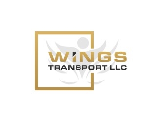 wings transport llc logo design by bricton