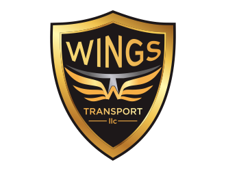 wings transport llc logo design by Mahrein
