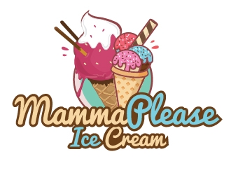 Mamma Please Ice Cream logo design by shravya