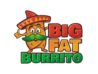 Big Fat Burrito Co. logo design by M_Adam_48h