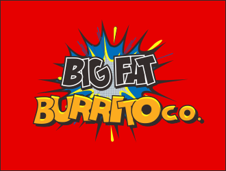Big Fat Burrito Co. logo design by bosbejo