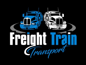 Freight Train Transport  logo design by aRBy