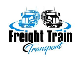 Freight Train Transport  logo design by aRBy