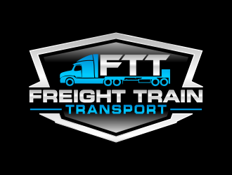 Freight Train Transport  logo design by akhi